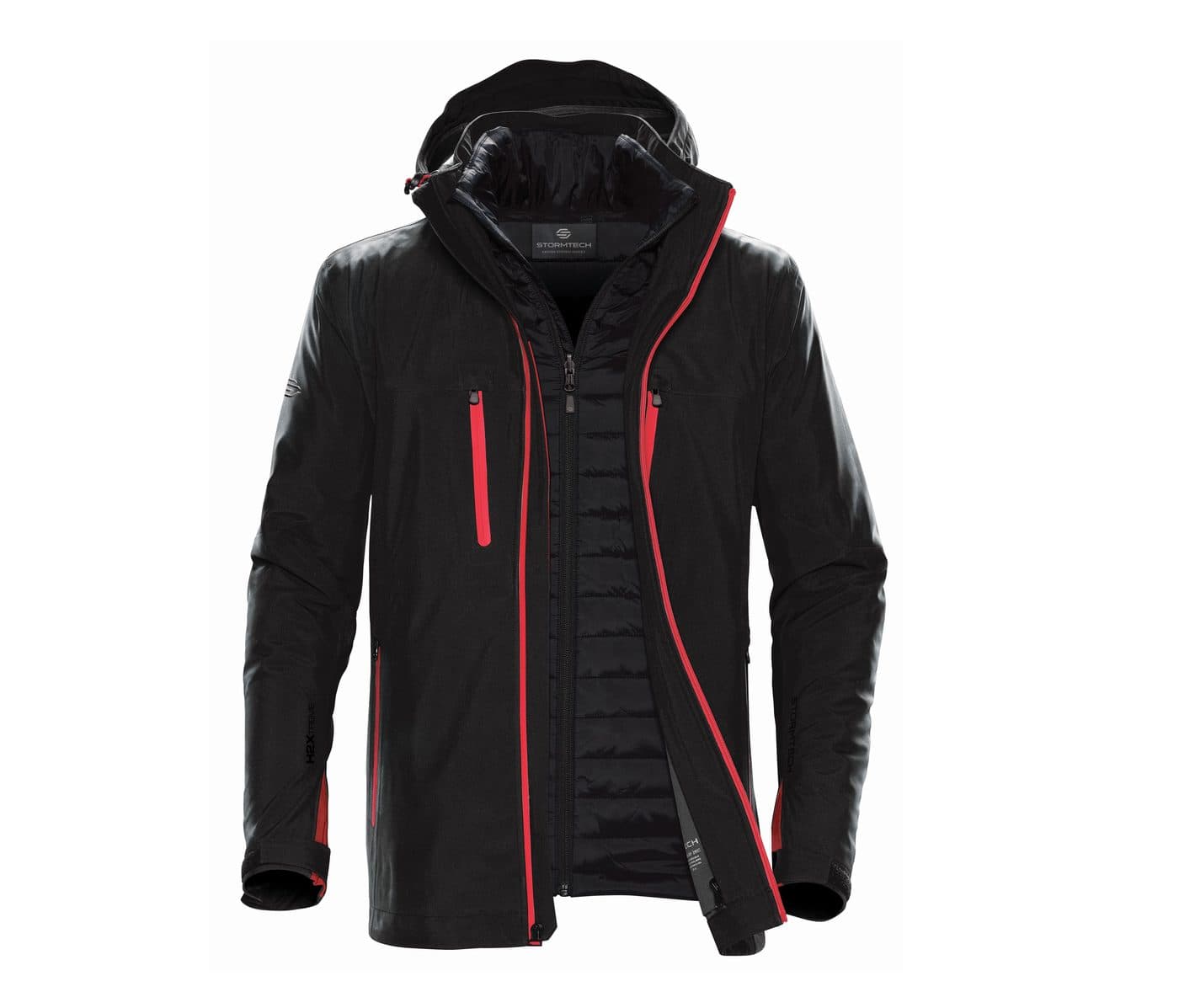 MEN'S MATRIX SYSTEM JACKET coloris Noir / Rouge vif