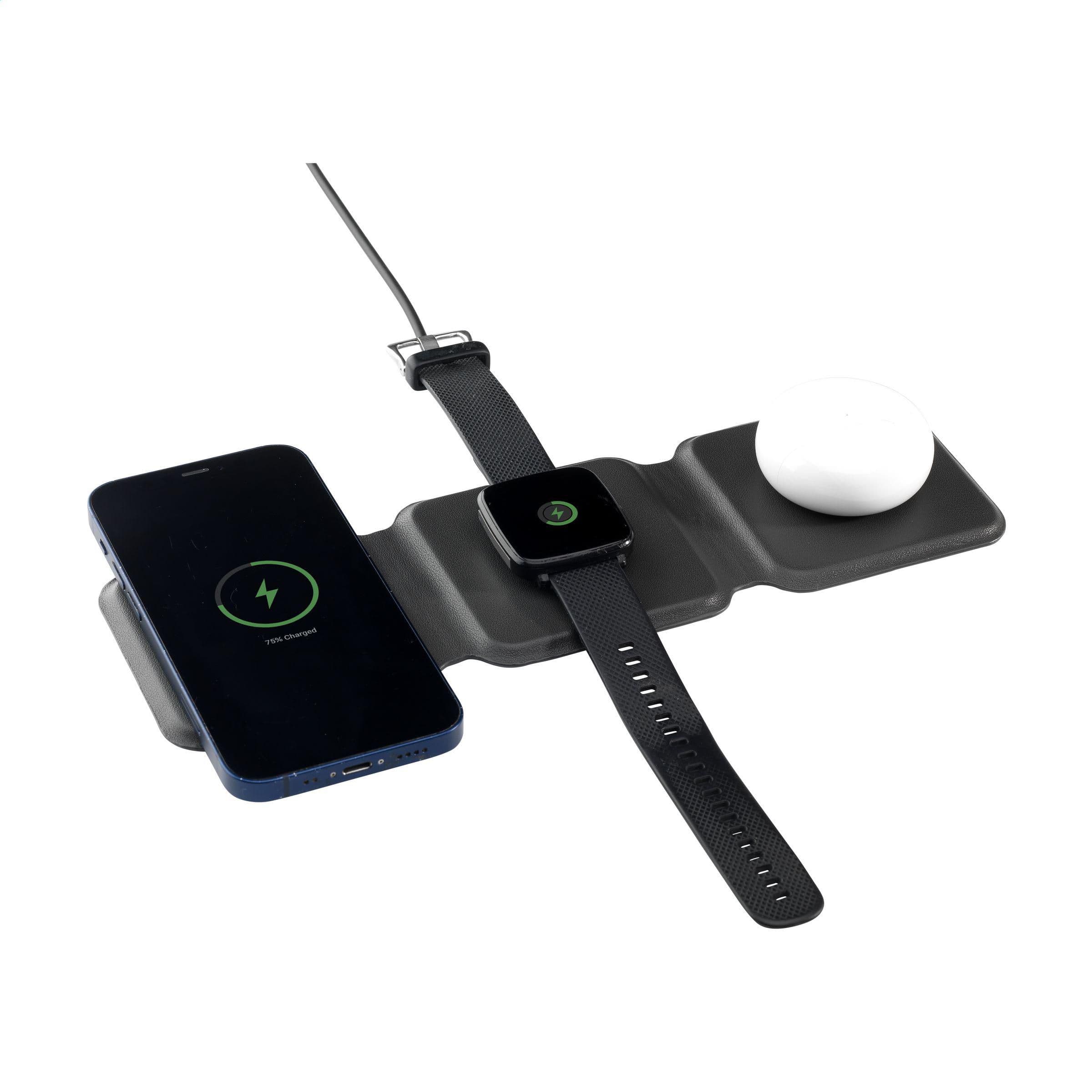 Chargeur sans fil TriCharge RCS PU recyclé