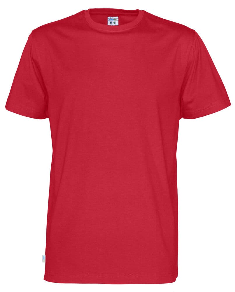 T-SHIRT HOMME - CERTIFIÉ GOTS coloris Rouge