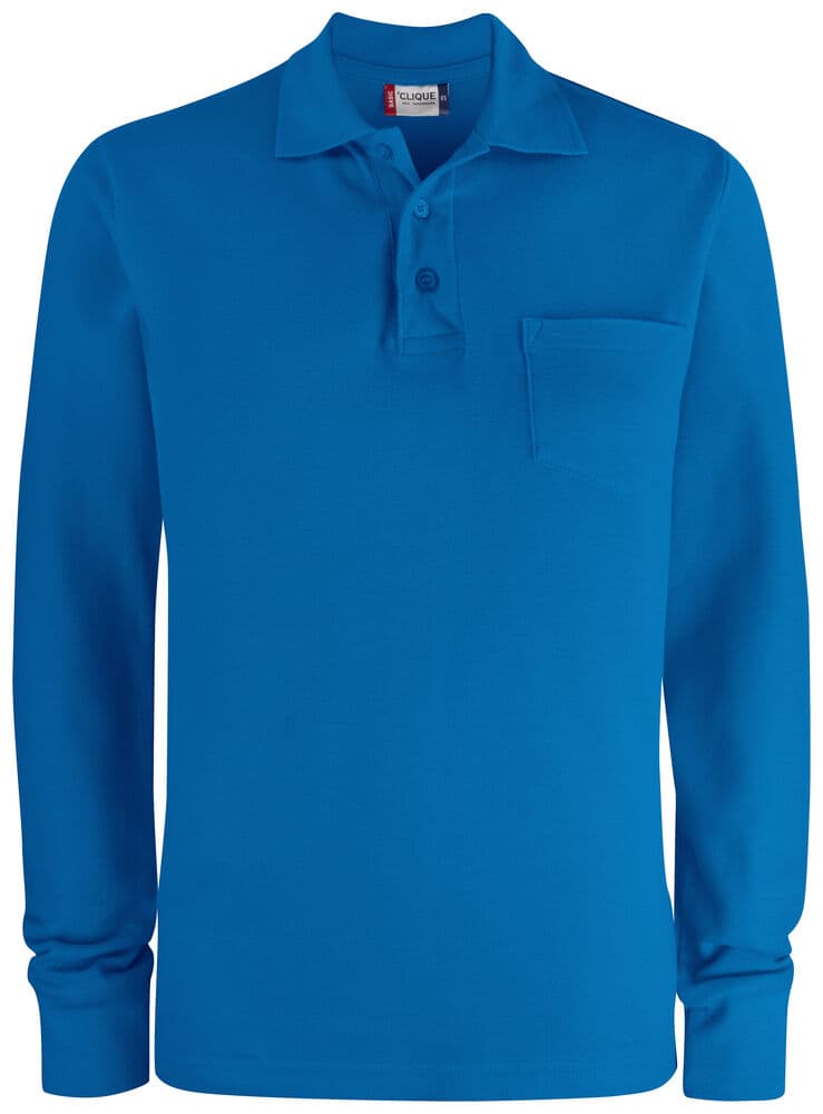 Clique Basic Polo L/S Pocket