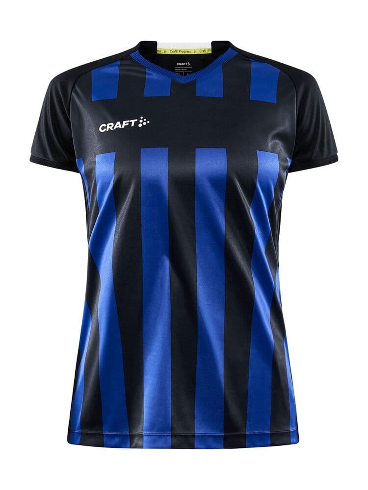 Craft Progress 2.0 stripe jersey w coloris Noir / Bleu