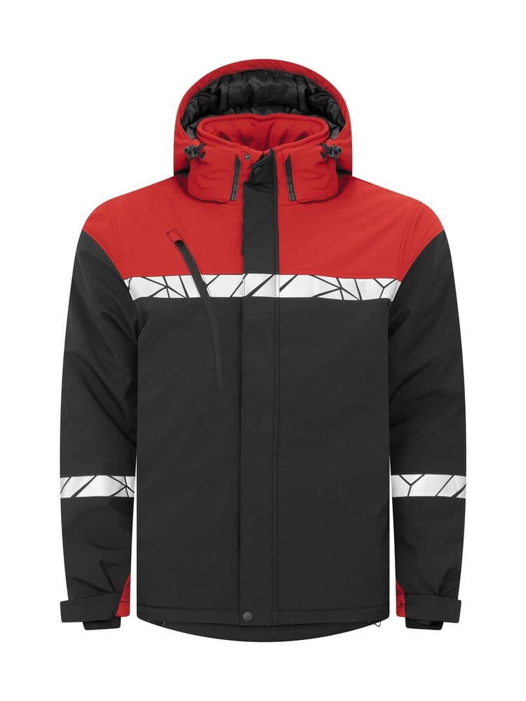 7413 VESTE SOFTSHELL DOUBLÉE coloris Noir / Rouge