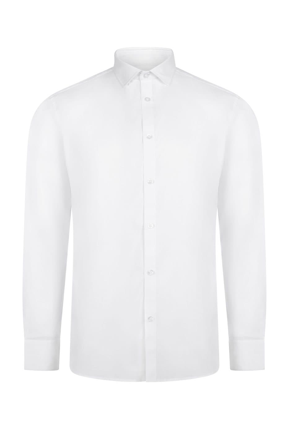 CHEMISE STRETCH ML HOMME coloris Blanc