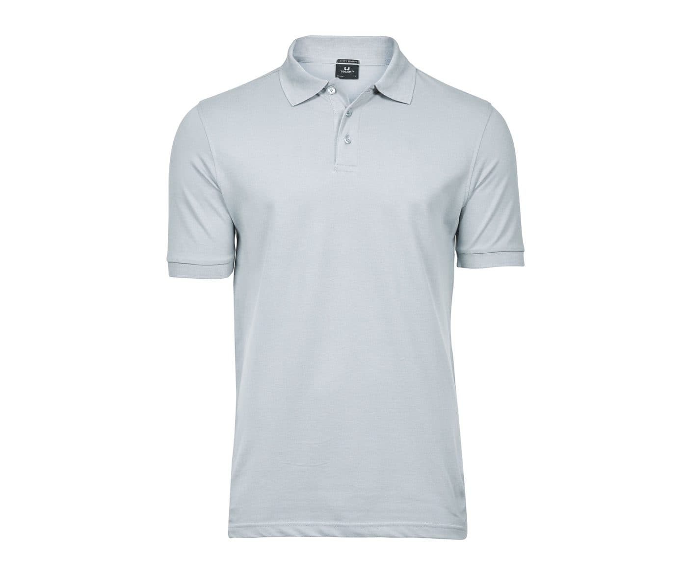 LUXURY STRETCH POLO coloris Bleu glacier