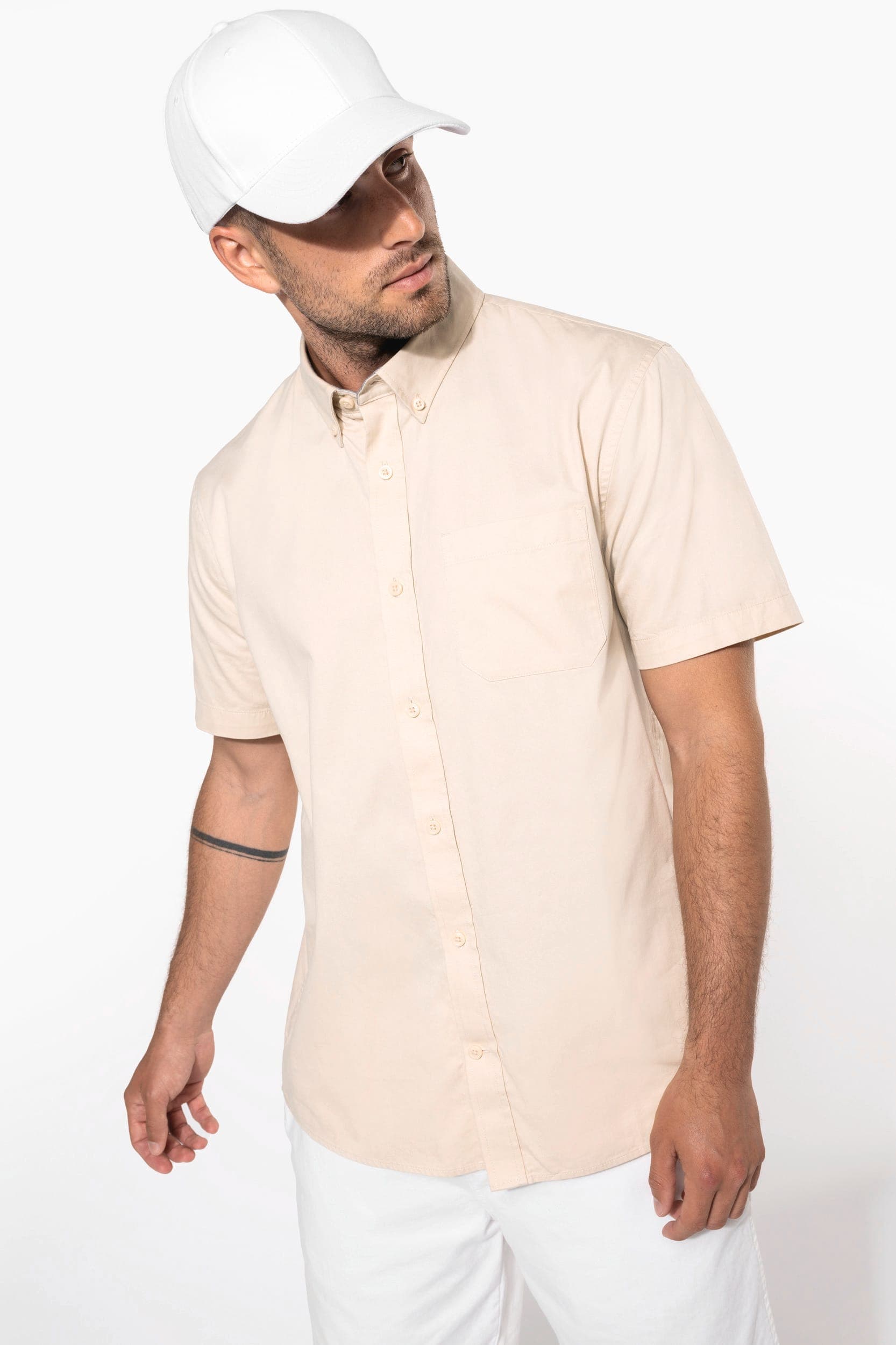 Chemise coton manches courtes Ariana III homme en situation