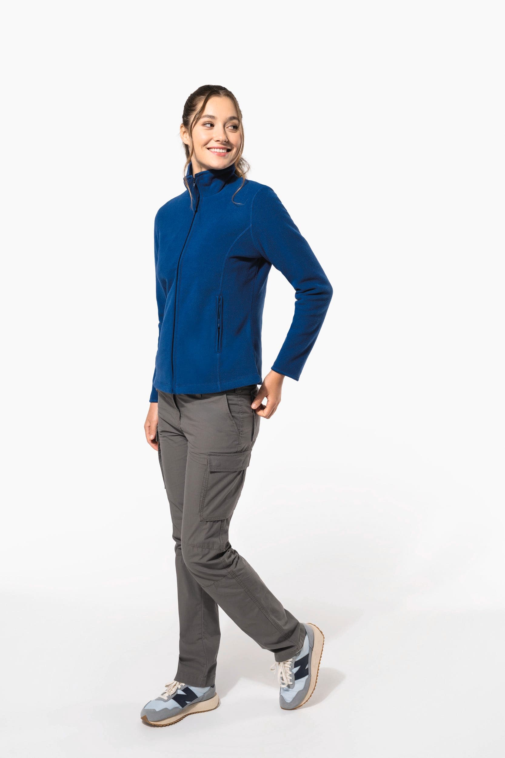 Veste micropolaire zippée femme en situation