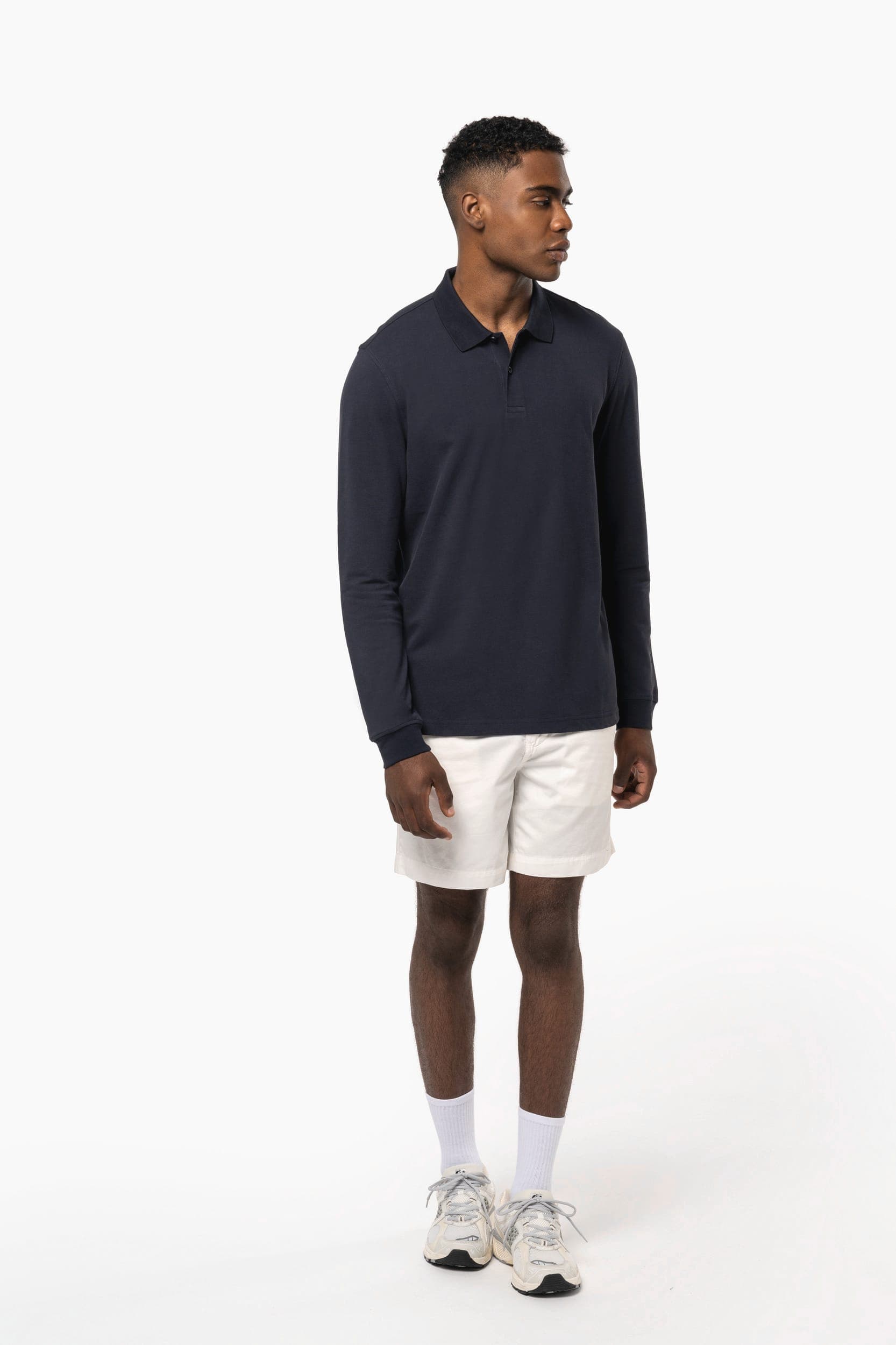 Polo piqué manches longues Bio180 homme en situation
