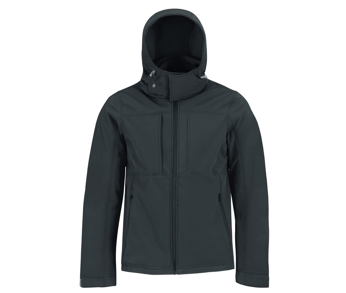 HOODED SOFTSHELL MEN coloris Gris foncé