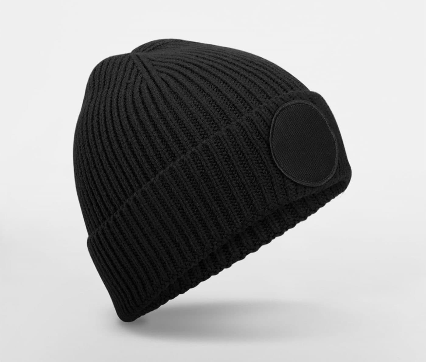 CIRCULAR FASHION PATCH BEANIE coloris Noir