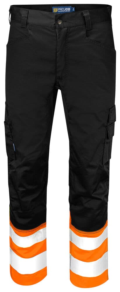 6537 PANTALON STRETCH DE SIGNALISATION AVEC POCHES AUX GENOUX EN ISO 20471 CLASSE 1