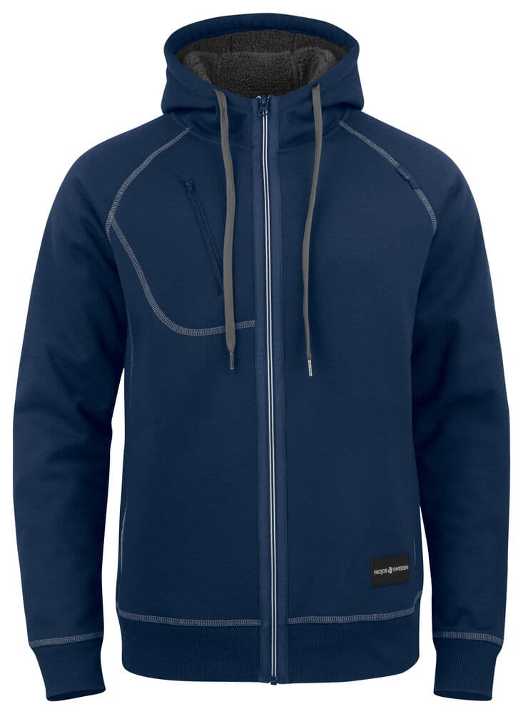 2130 HOODIE DOUBLURE TEDDY coloris Marine