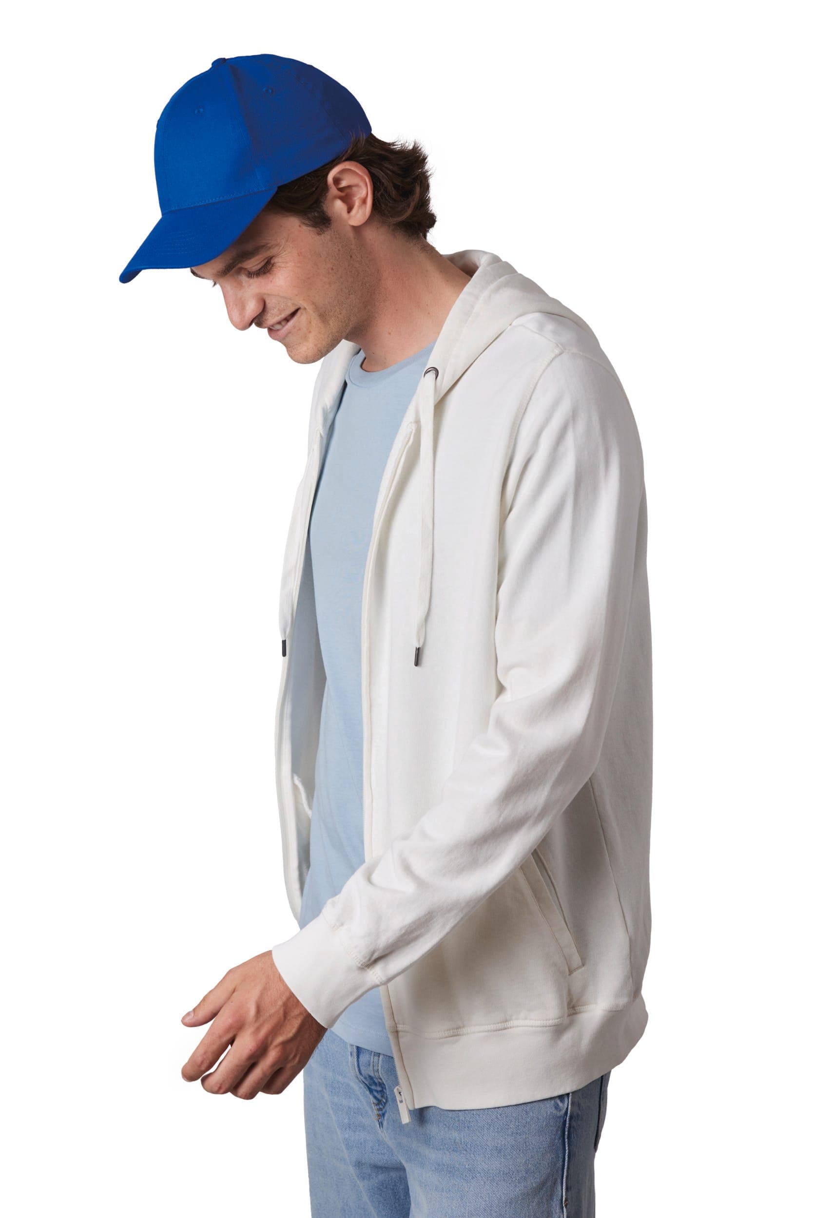 Casquette en coton et polyester recyclés K-loop tracking - 6 panneaux en situation