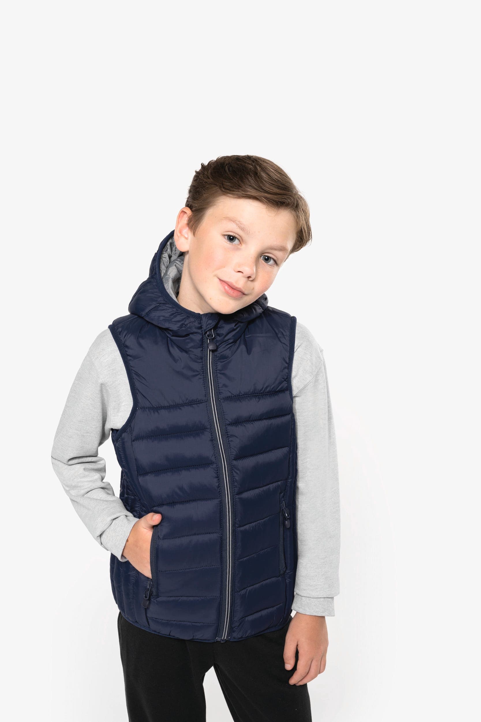 Bodywarmer à capuche enfant