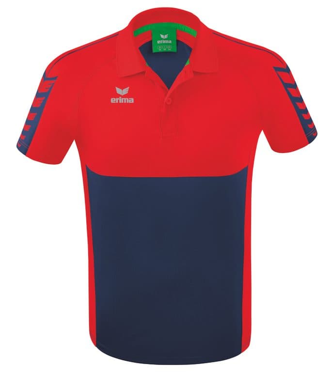 Polo Six Wings coloris Marine / Rouge