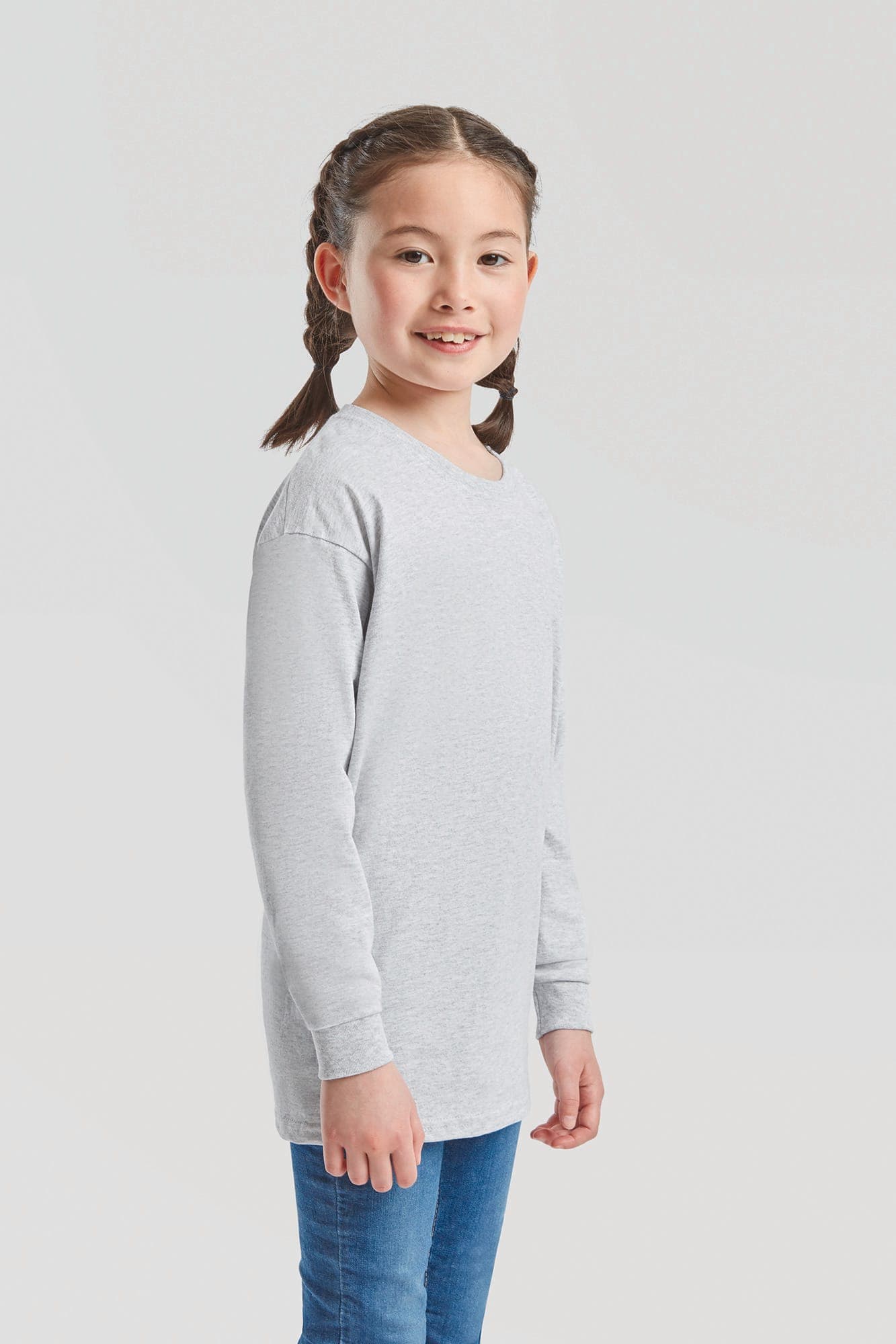 T-shirt enfant manches longues Valueweight (61-007-0) en situation