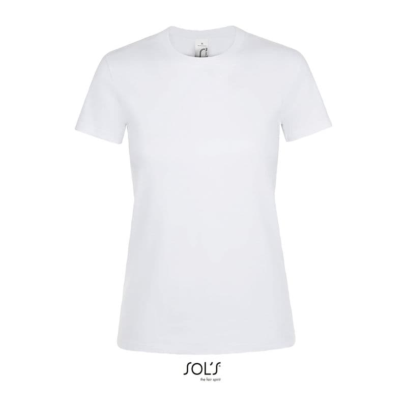 SOL'S REGENT WOMEN - ROUND COLLAR T-SHIRT coloris Blanc