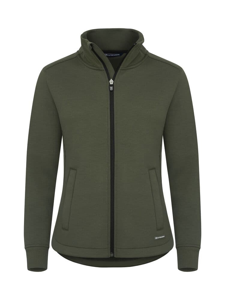 Cardigan zippé Cutter & Buck Pemberton femme coloris Vert lierre