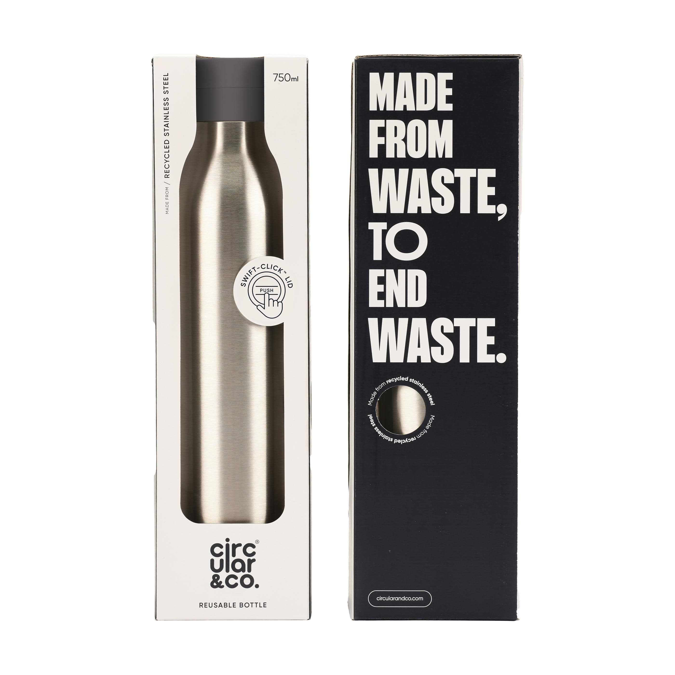 Bouteille Circular&Co acier inoxydable recyclé 750 ml en situation