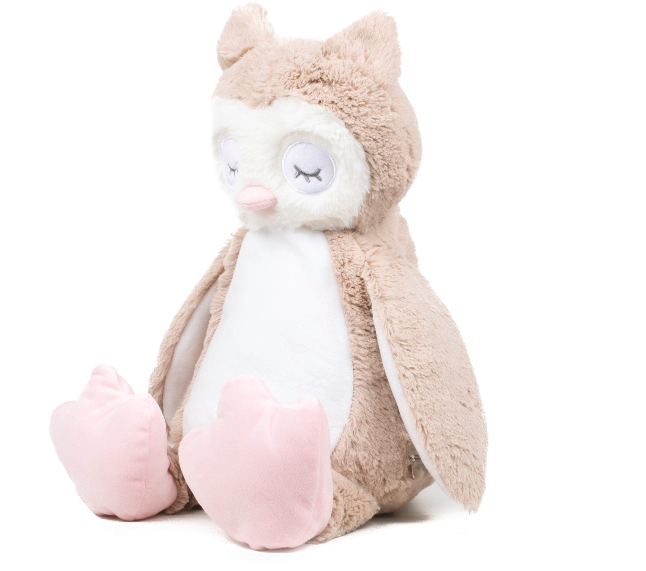 Peluche zippée Chouette en situation