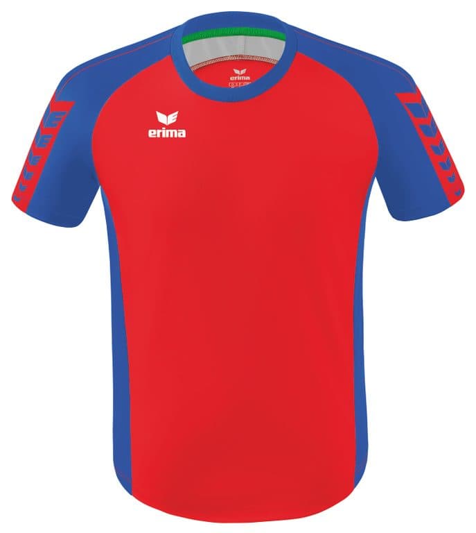 Maillot SIX WINGS coloris Rouge / Bleu roi