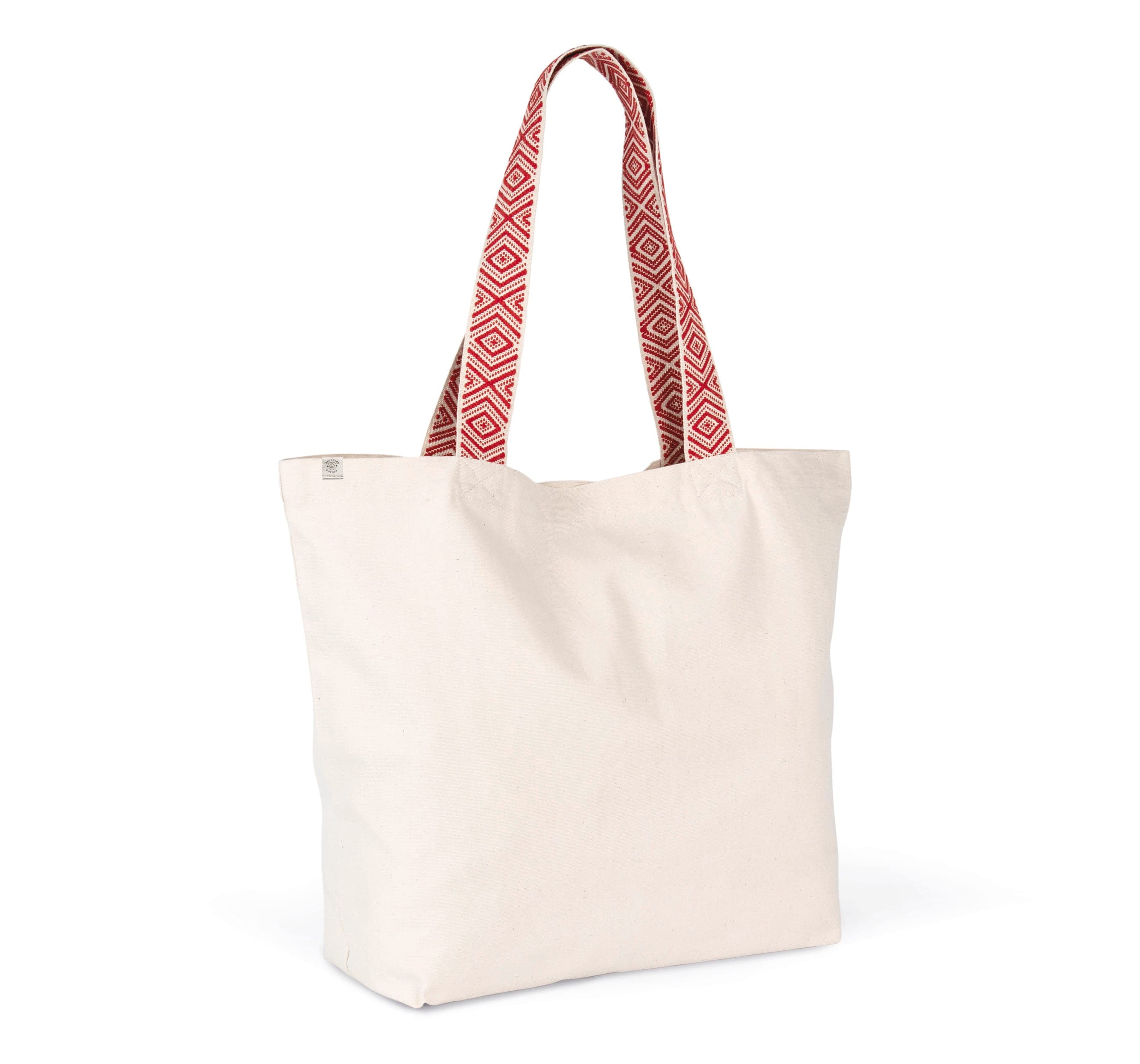 Grand sac shopping recyclé en situation