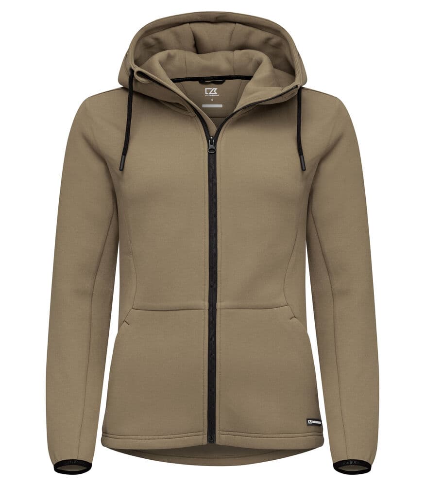 Sweat zippé à capuche Cutter & Buck Pemberton femme coloris Kaki