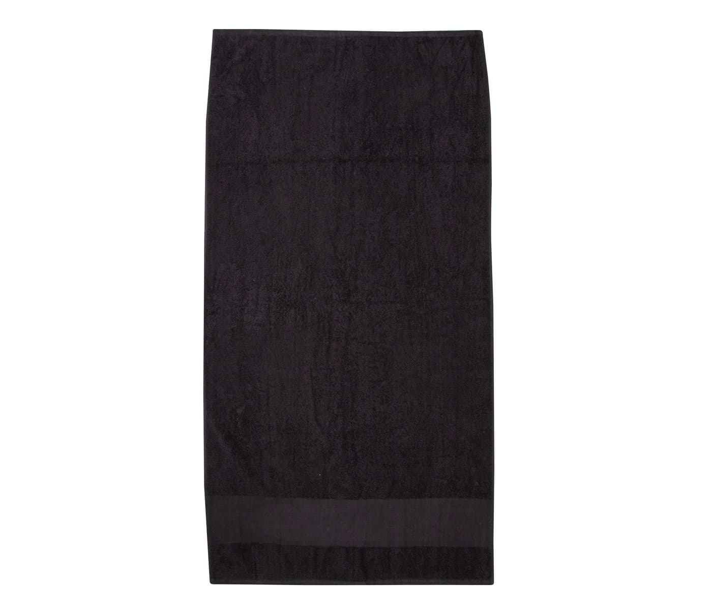 PRINTABLE BORDER HAND TOWEL coloris Noir