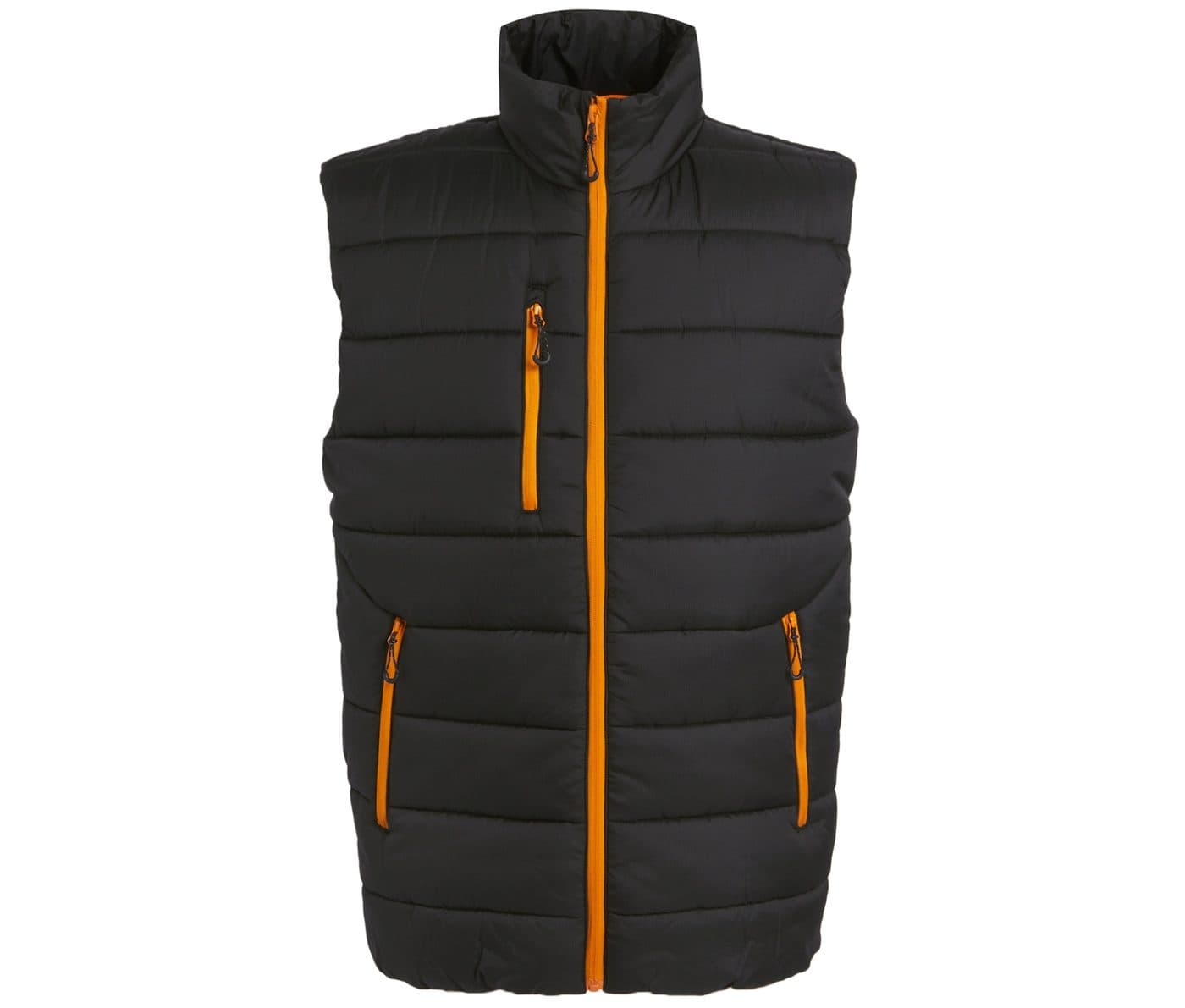 MEN'S NAVIGATE THERMAL BODYWARMER coloris Noir / Pop orange