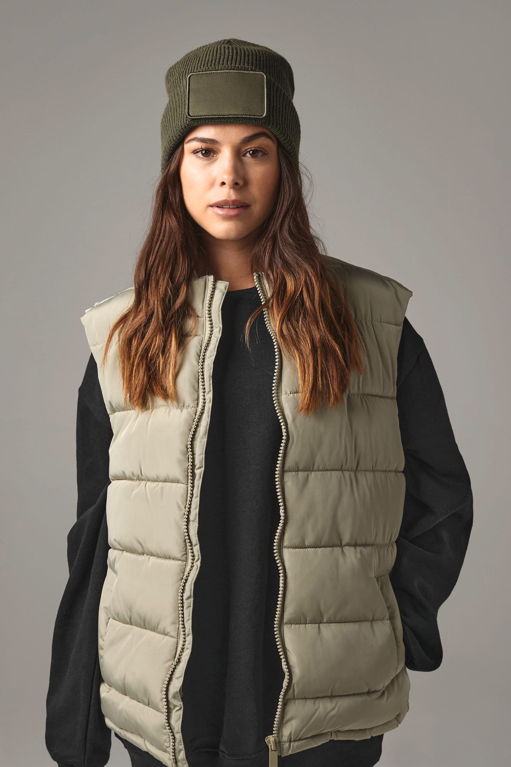 Bonnet Thinsulate™ avec patch amovible en situation
