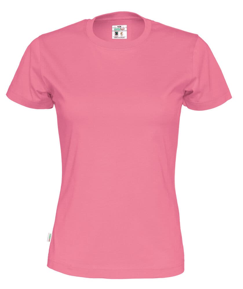 T-SHIRT FEMME - CERTIFIÉ GOTS coloris Rose