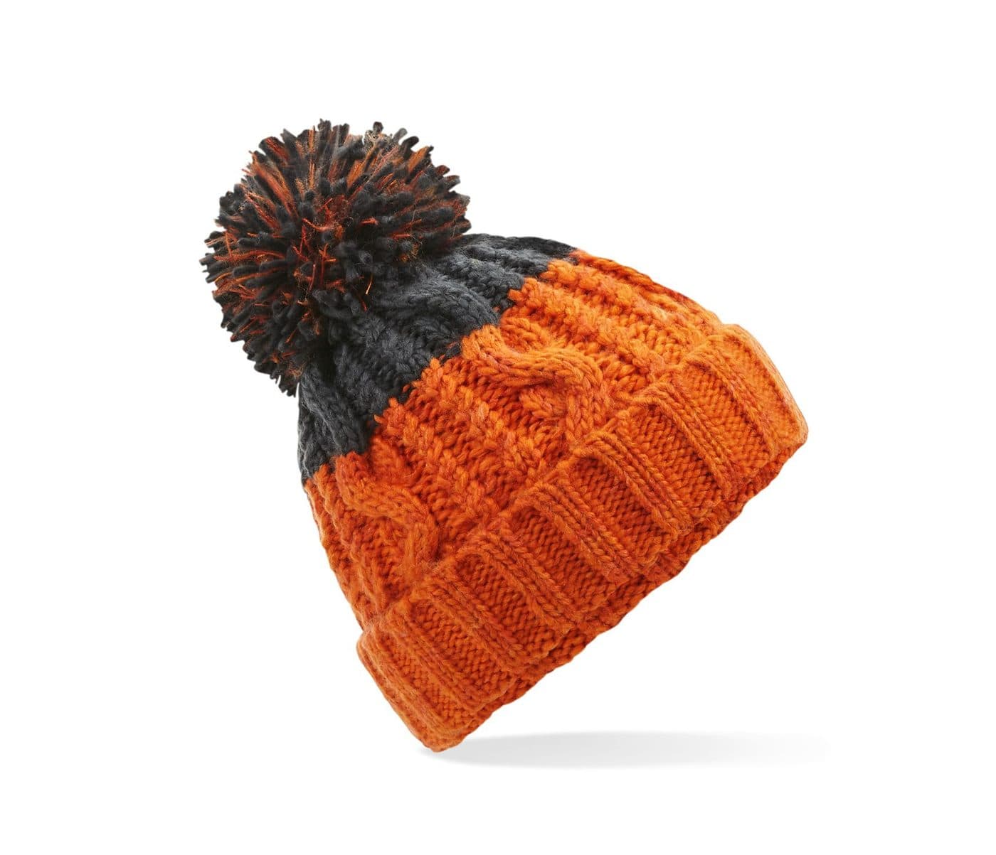 APRES BEANIE coloris Orange / Gris graphite