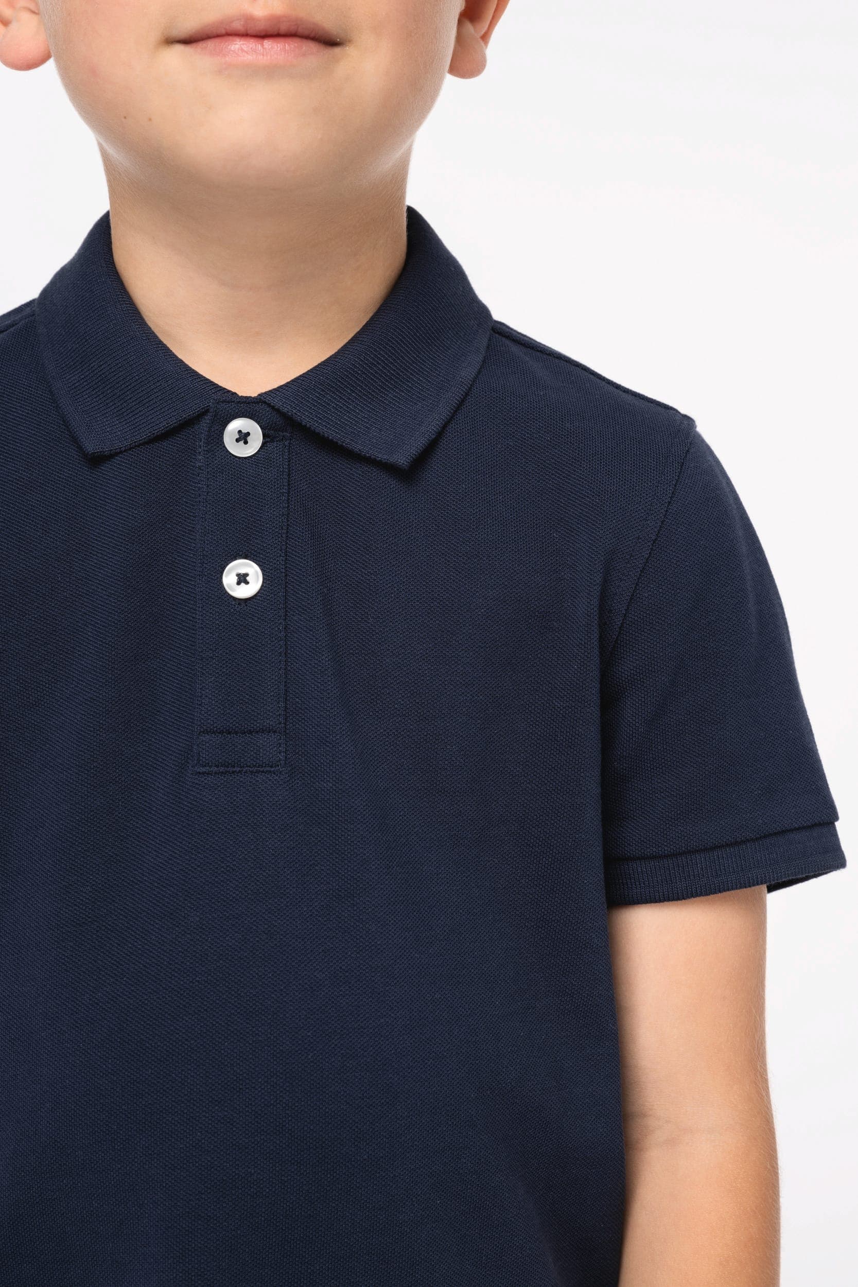 Polo écoresponsable maille piquée enfant en situation