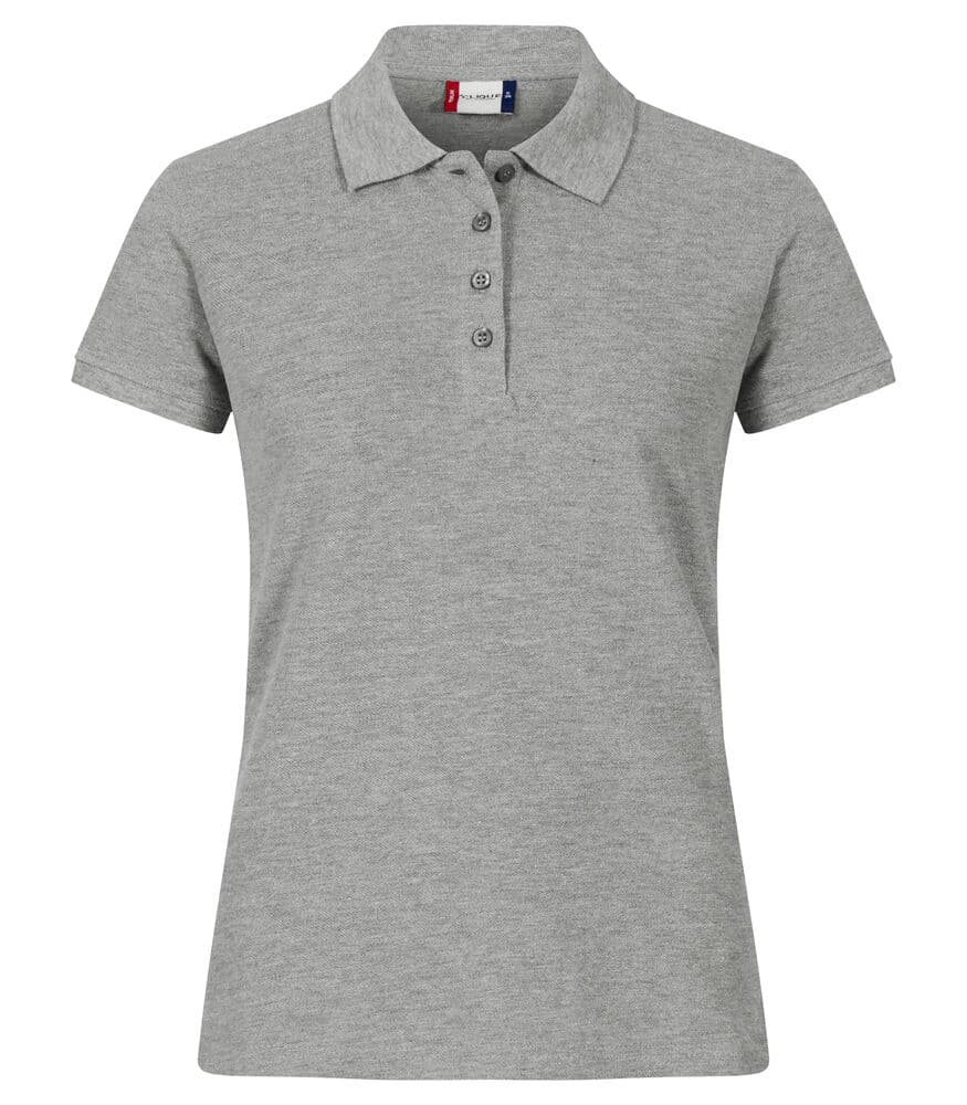 Clique Heavy Premium Polo Women coloris Gris chiné