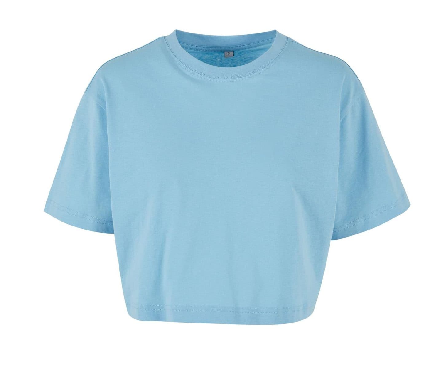 LADIES SHORT OVERSIZED TEE coloris Bleu baltique