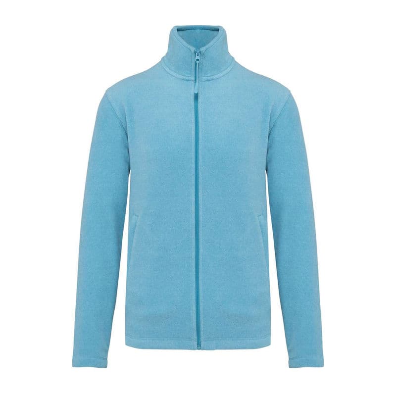 FALCO - FULL ZIP MICROFLEECE JACKET coloris Bleu nuageux chiné
