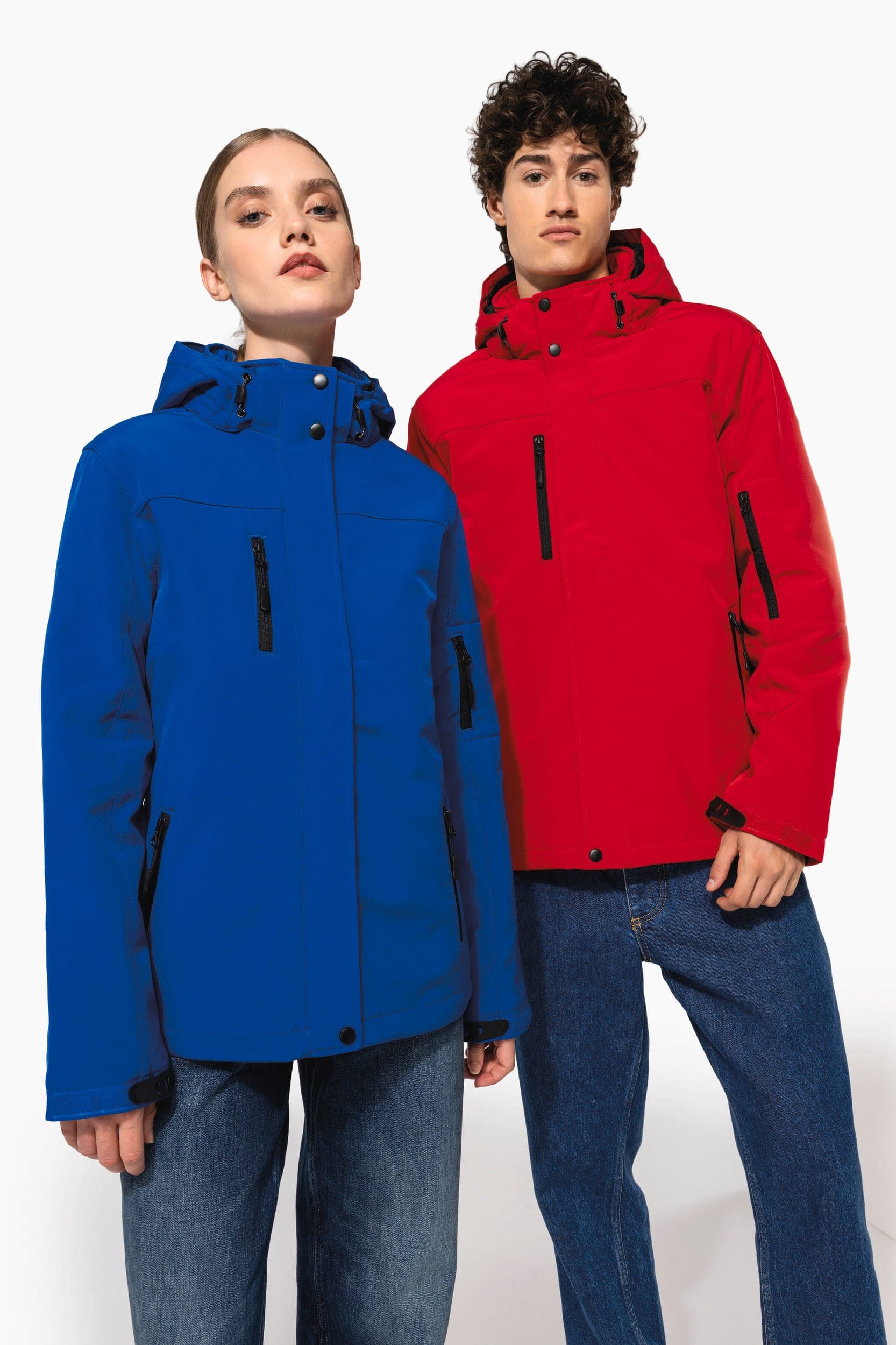 Parka softshell doublée capuche femme en situation