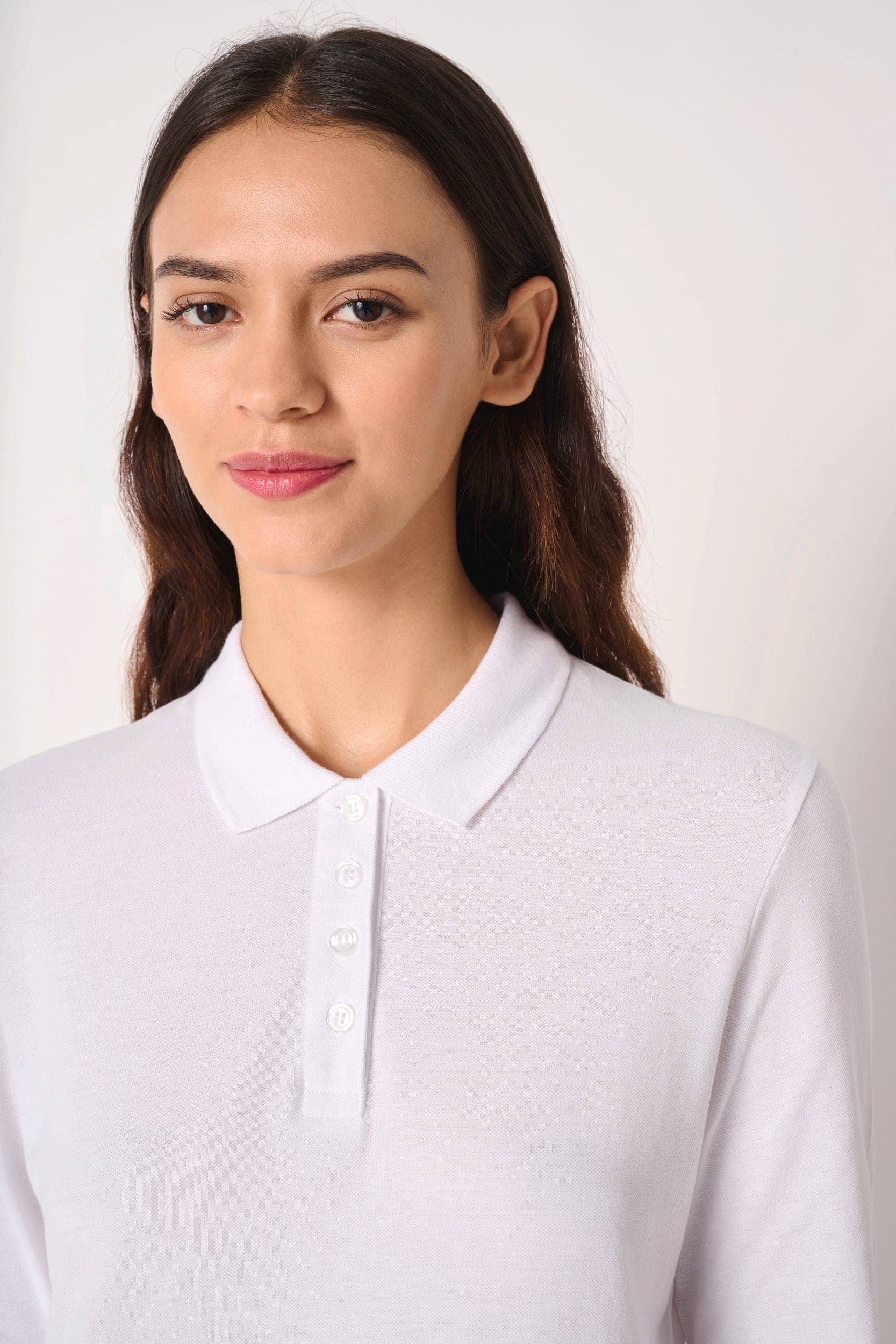 Polo piqué LSL femme en situation