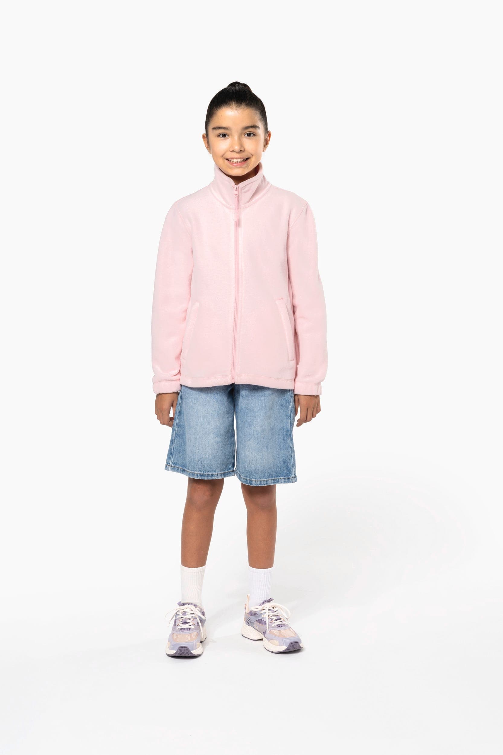 Veste micropolaire zippée enfant en situation