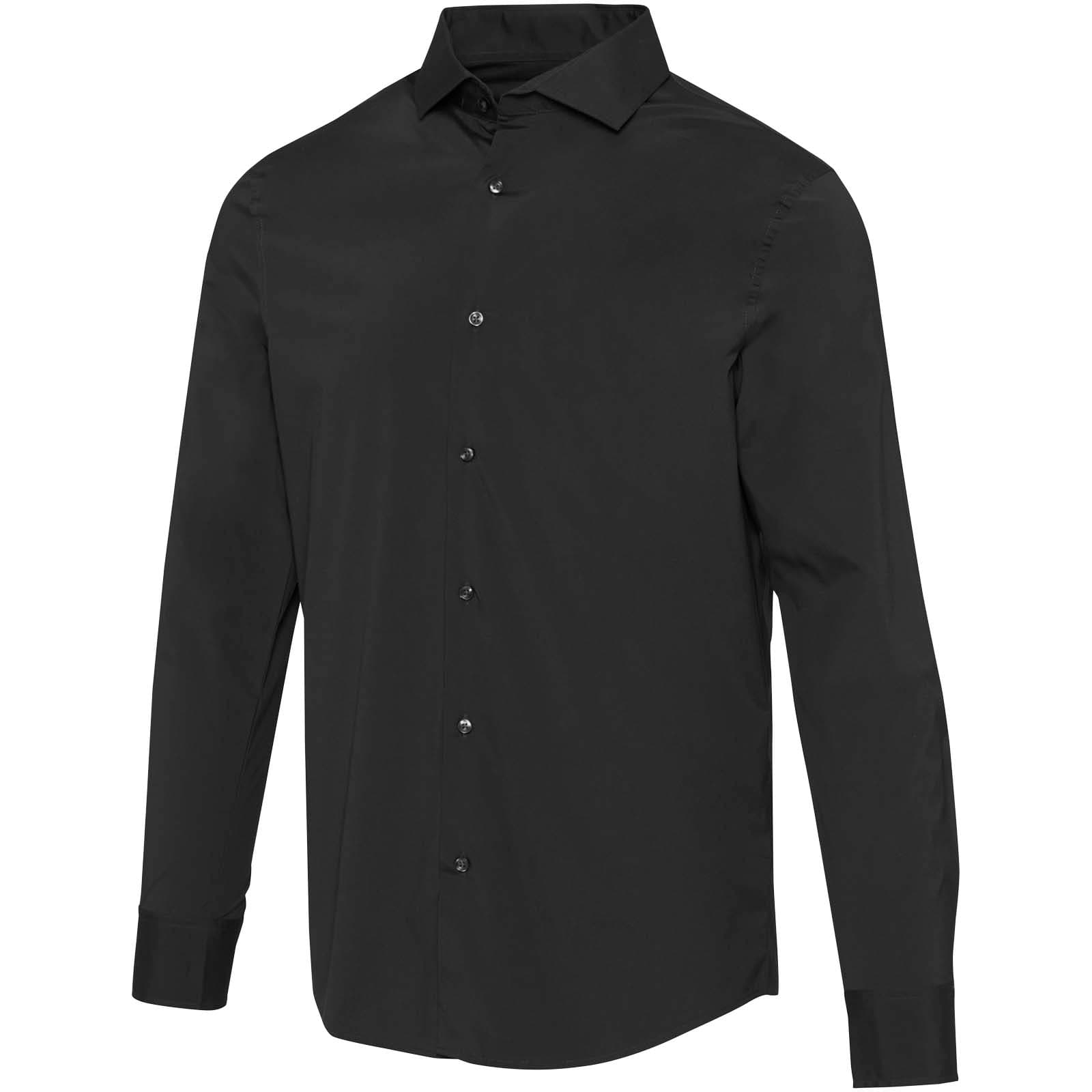 Chemise en popeline homme de 133 g/m² Carnelian coloris Noir