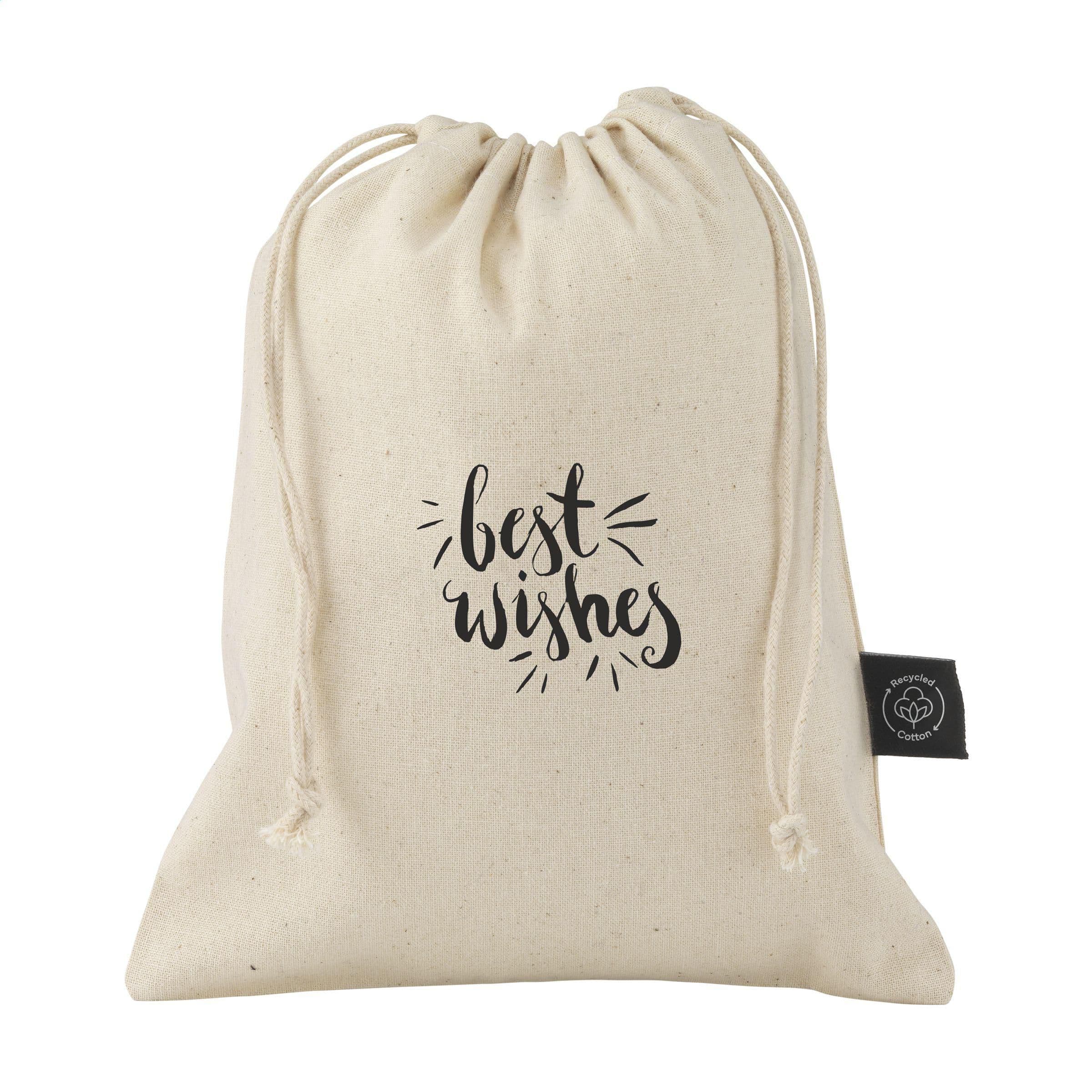 Pochette cadeau naturelle coton GRS recyclé (150 g/m²) S