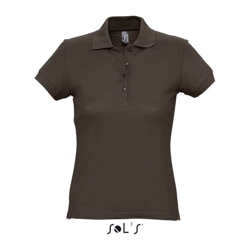 SOL'S PASSION WOMEN POLO SHIRT coloris Chocolat