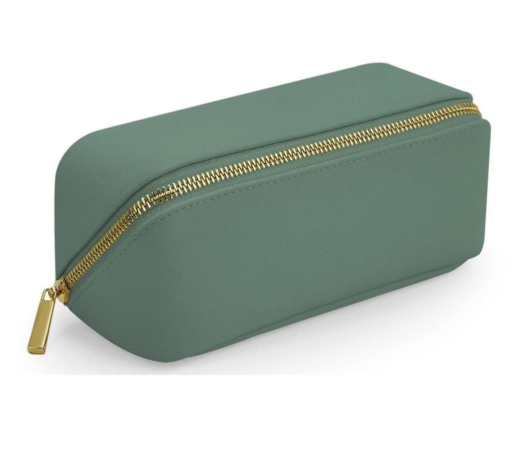 BOUTIQUE OPEN FLAT MINI ACCESSORY CASE coloris Vert sauge