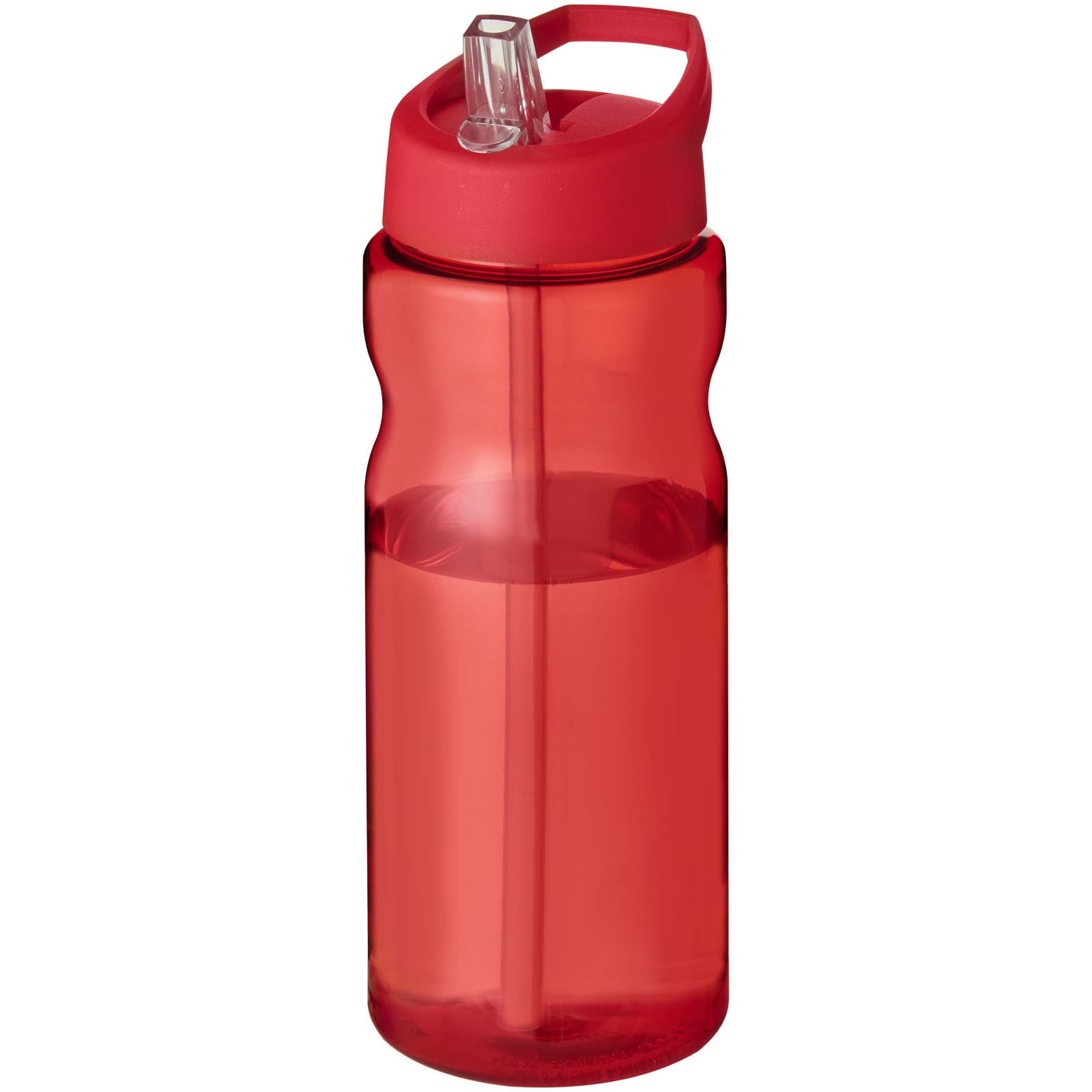 Bouteille de sport H2O Active® Base 650ml avec couvercle à goulot coloris Rouge