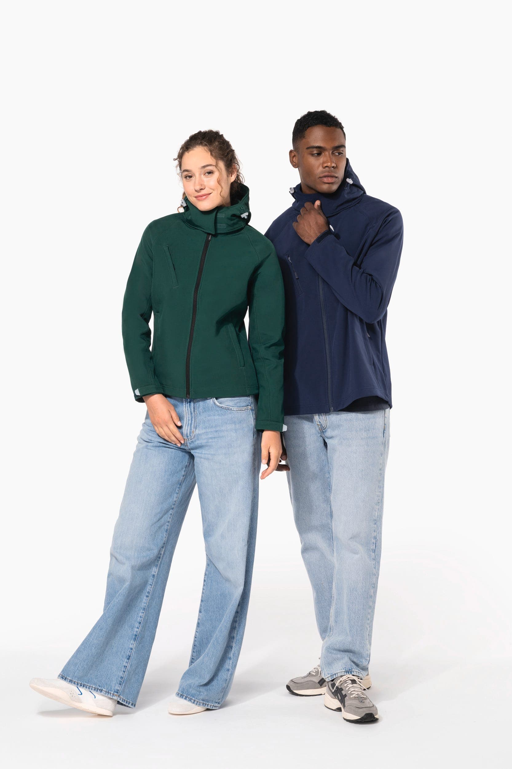 Veste softshell à capuche amovible homme en situation