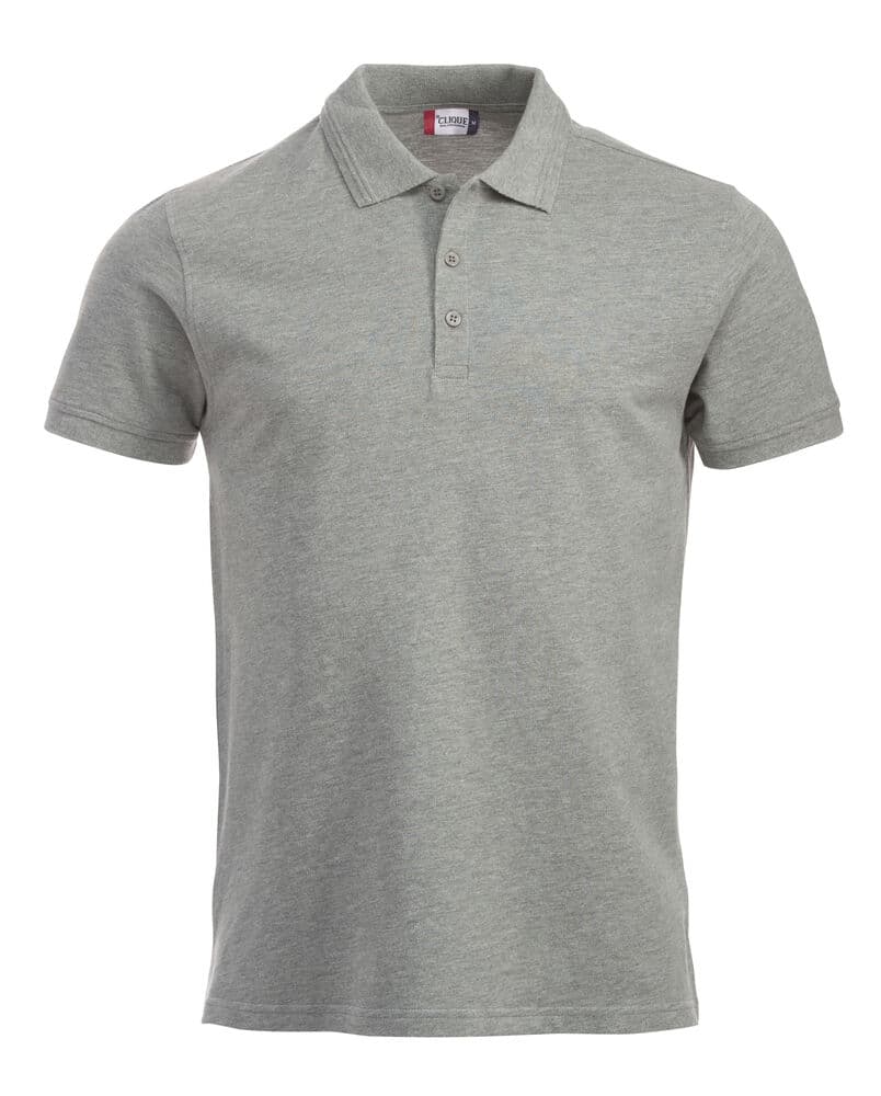 Clique Manhattan Polo coloris Gris chiné