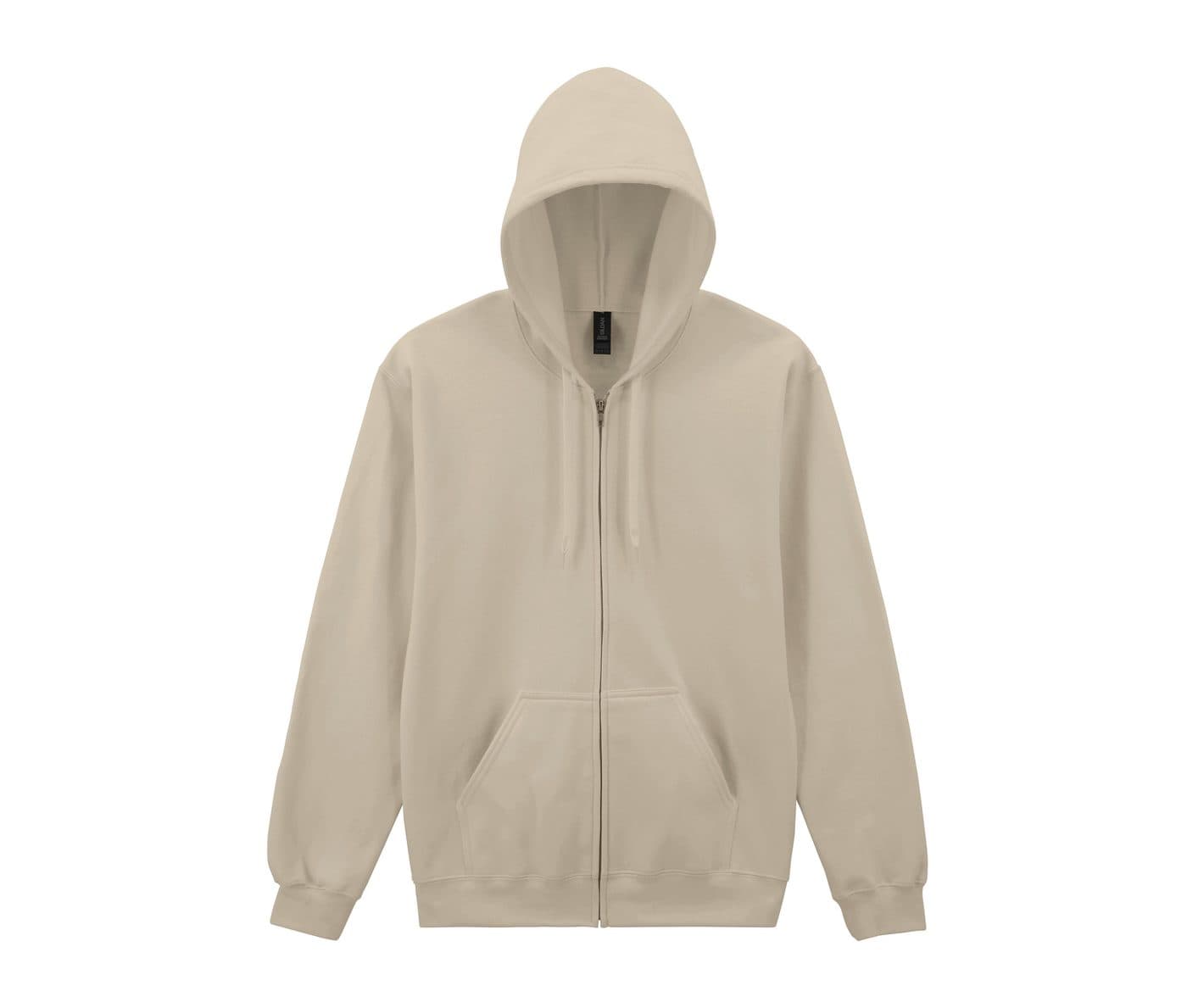 SOFTSTYLE MIDWEIGHT FLEECE ADULT FULL ZIP HOODED SWEATSHIRT coloris Sable