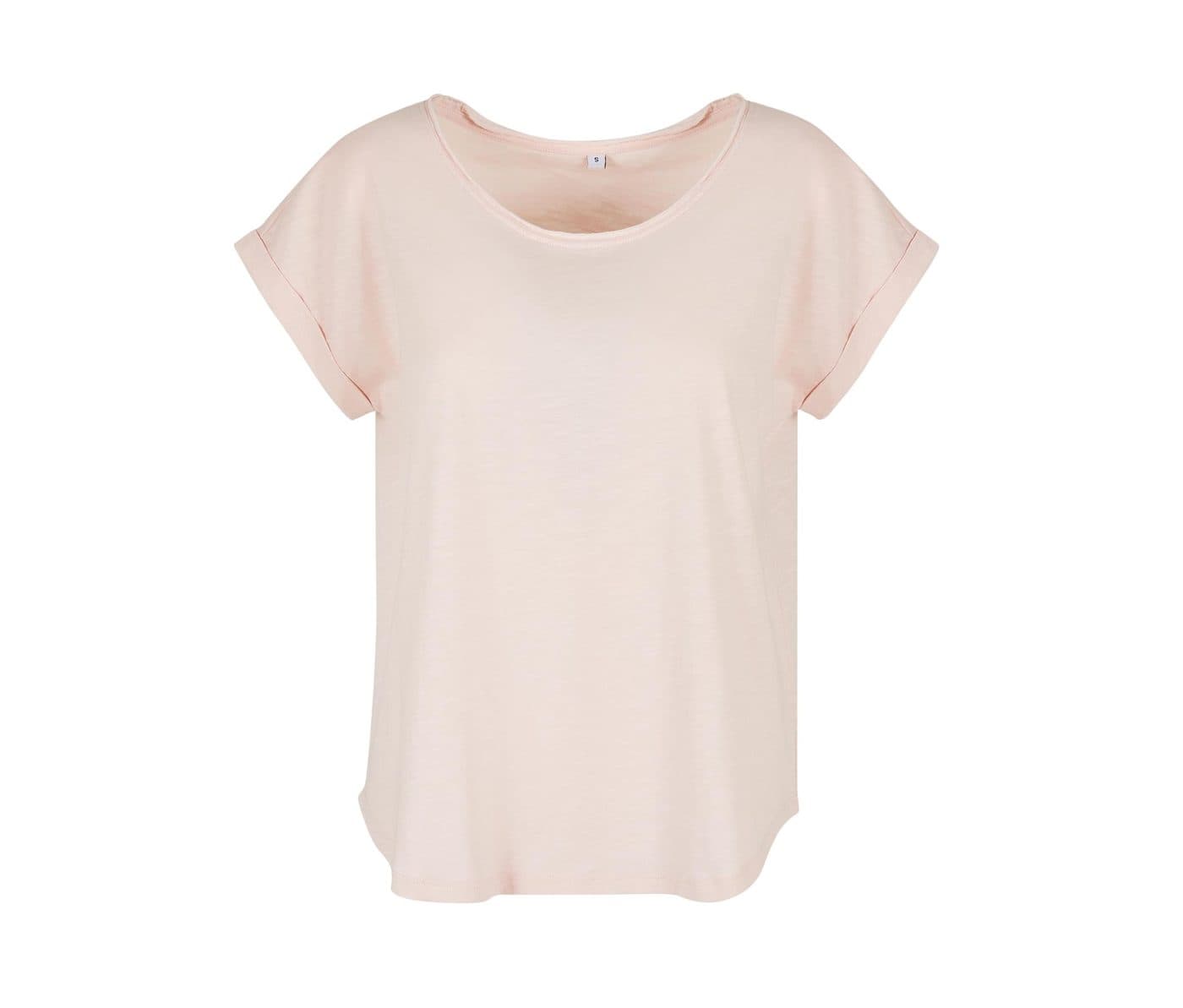 LADIES LONG SLUB TEE coloris Rose