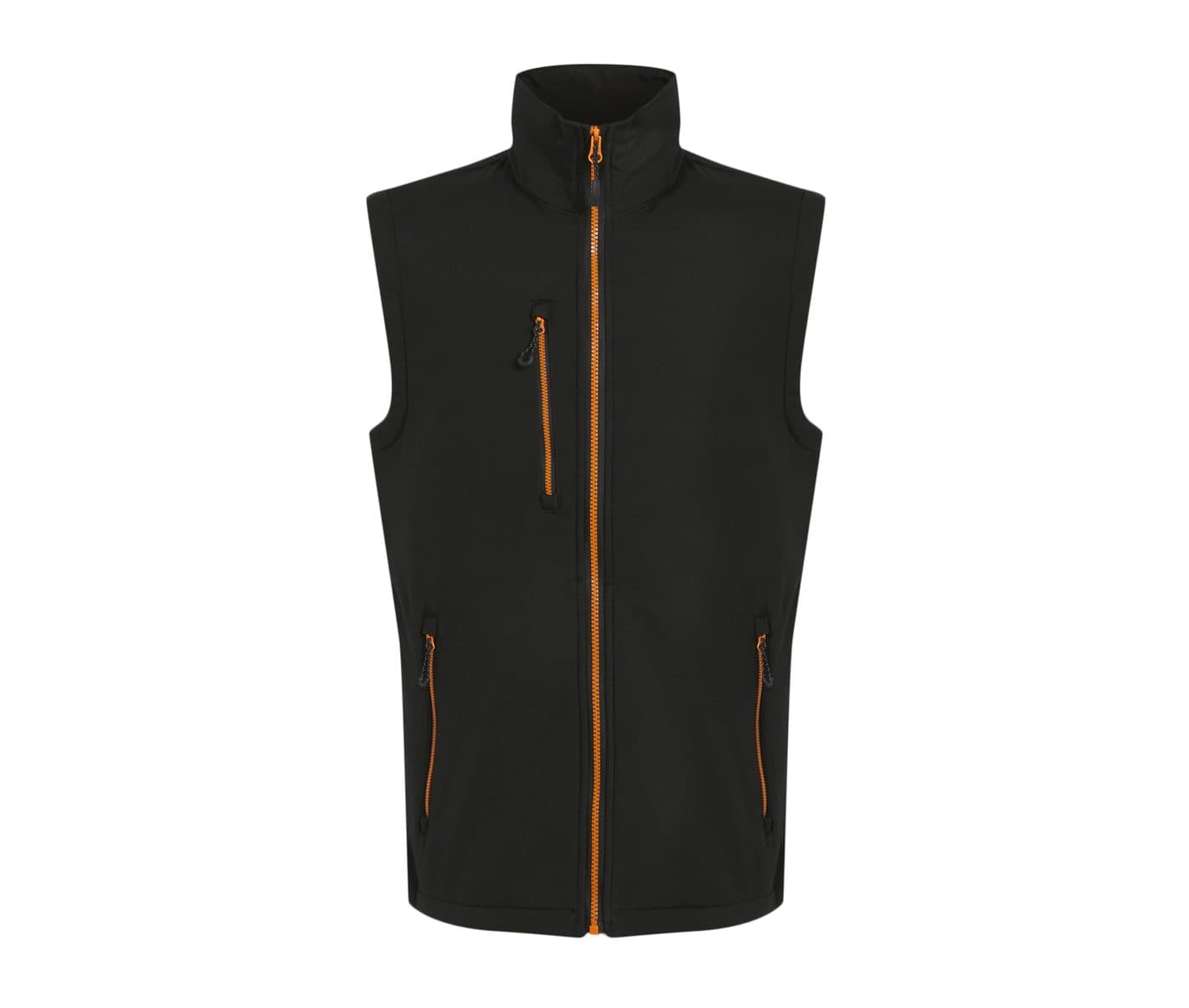 NAVIGATE 2 LAYER SOFTSHELL BODYWARMER coloris Noir / Orange pop