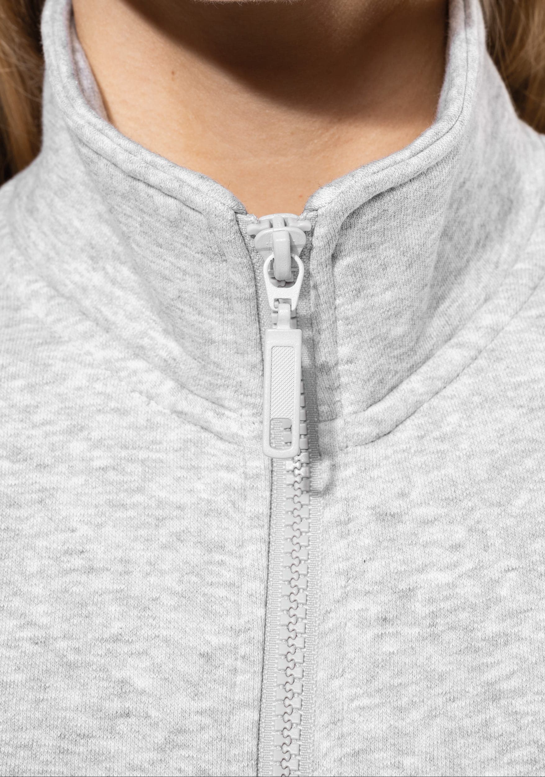 Veste molleton gratté femme en situation