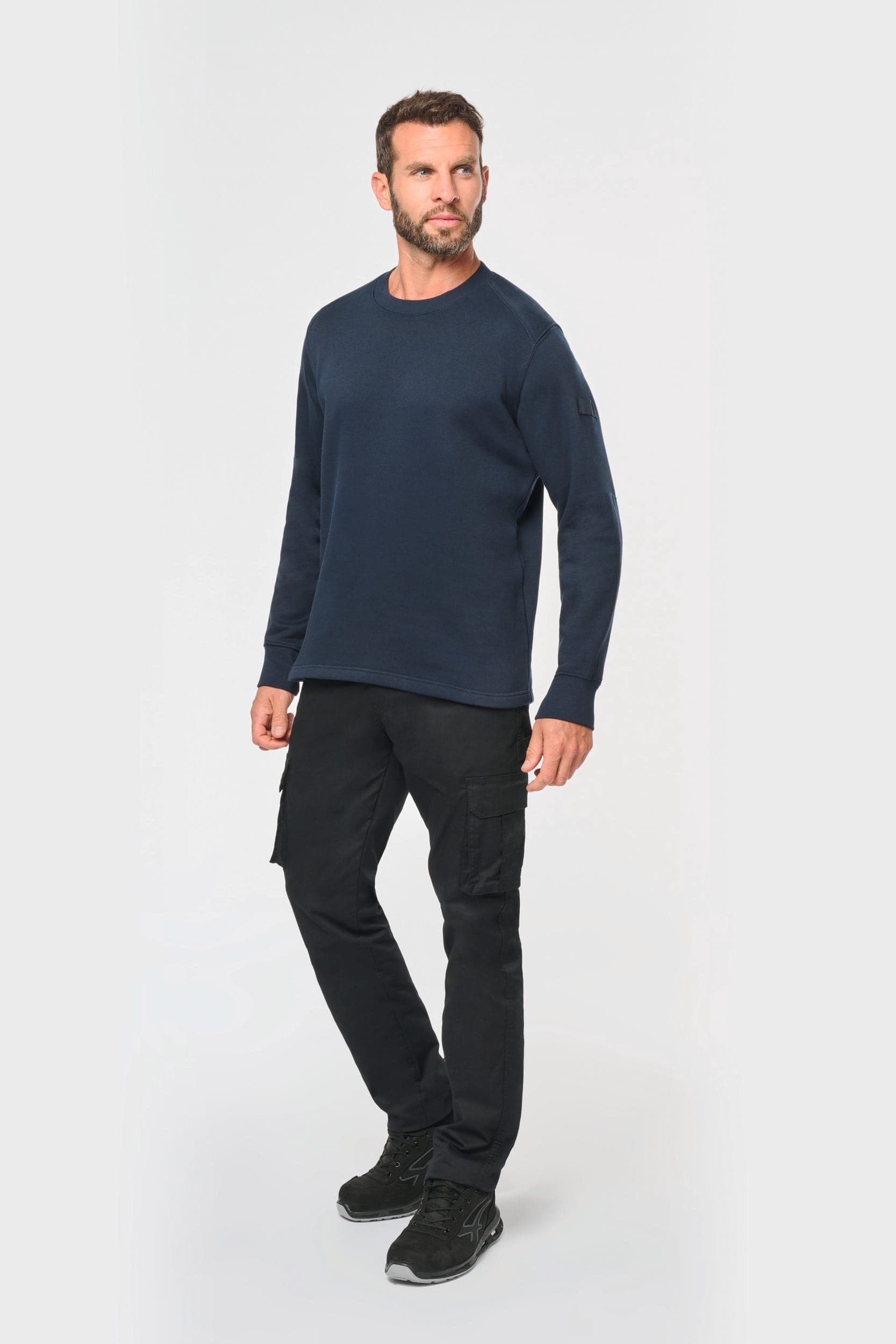 Sweat-shirt manches montées homme en situation